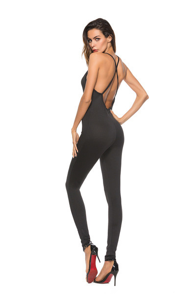 Salopeta de dama lunga neagra cu nasturi decor