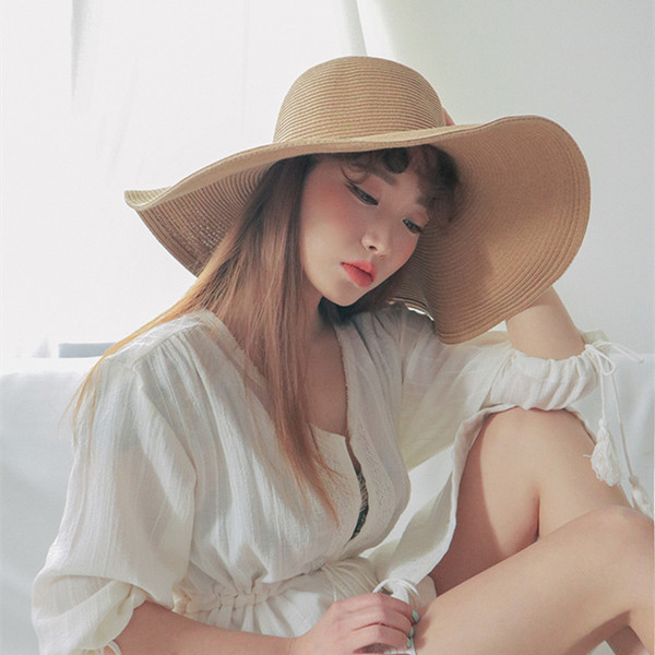 Palarie de plaja dama de vara in doua culori