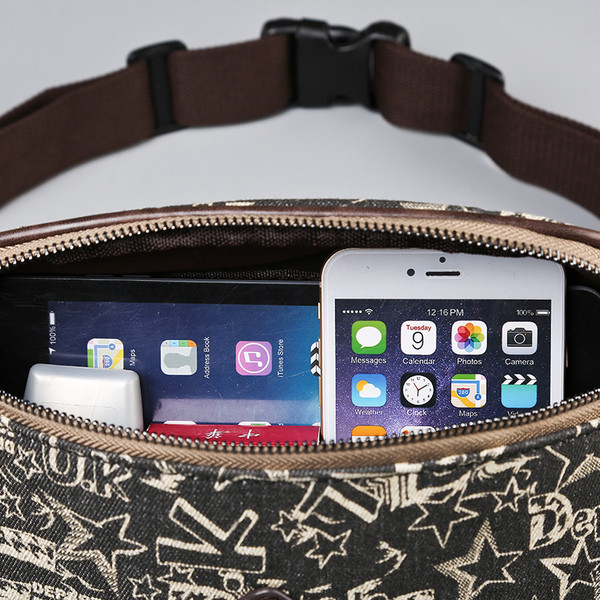 Geanta barbati de culoare neagra cu decor alb