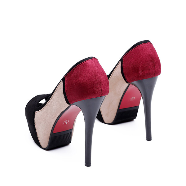 Pantofi de dama cu toc de primavara in mai multe culori