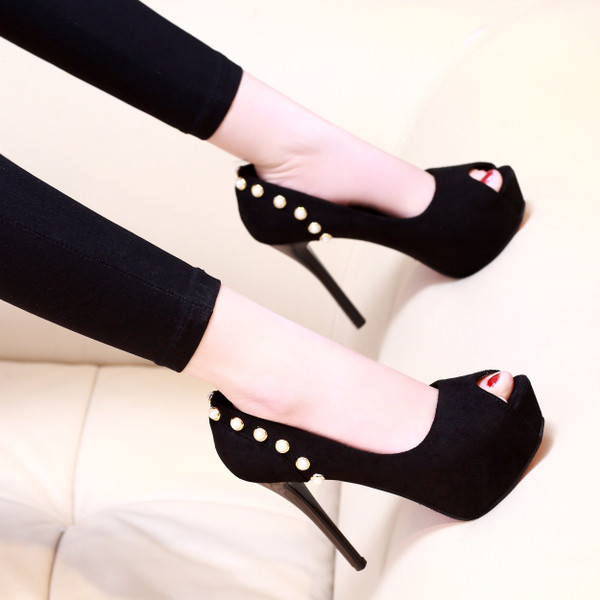 Pantofi de dama deschisi cu ochiuri in mai multe culori