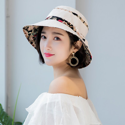 Palarie moderna de dama cu elemente florale in mai multe culori