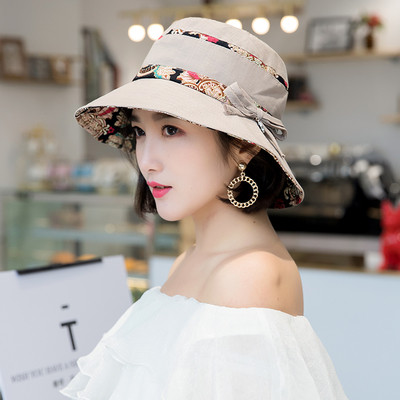 Palarie moderna de dama cu elemente florale in mai multe culori