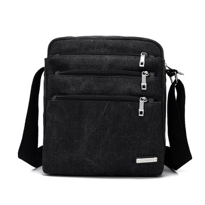 Casual ανδρική τσάντα με εξωτερικές τσέπες σε διαφορετικά χρώματα
