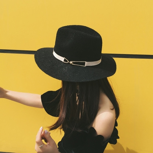 Palarie eleganta de dama cu centura reglabila in diferite culori