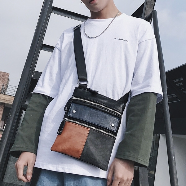 Geanta de barbati mica cu maner lung in mai multe culori