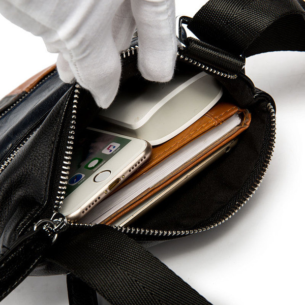 Geanta de barbati mica cu maner lung in mai multe culori