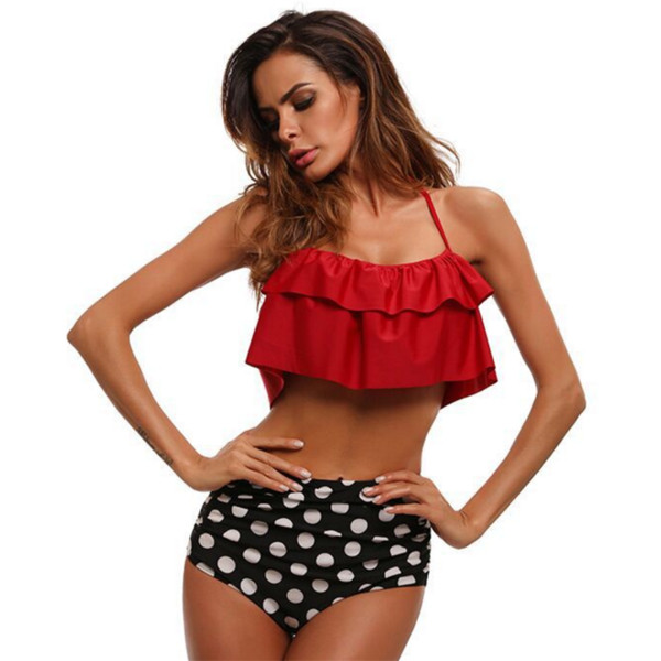 Costum de baie de damă NOU în două părți - în trei culori