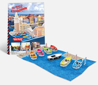 Puzzle 3D din 38 de părți - mare cu bărci