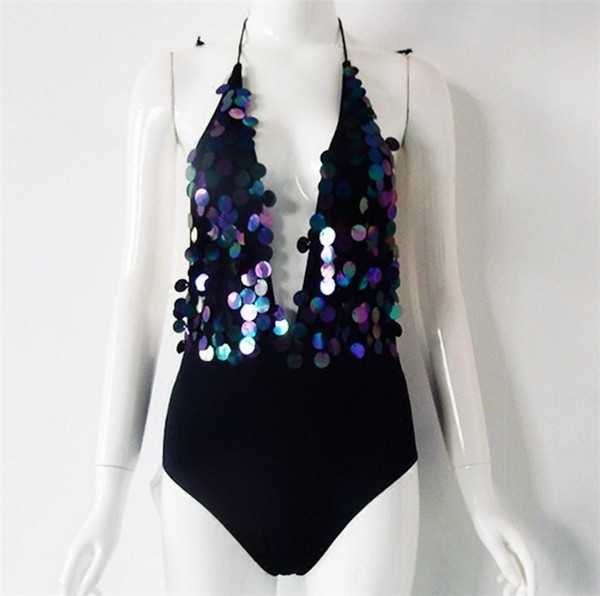 Body de dama cu decolteu taiat si decor stralucitor in partea superioara, 2 culori