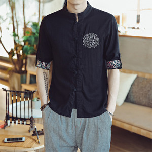 Cămașă modernă subțire pentru bărbați cu motive florale în diferite modele