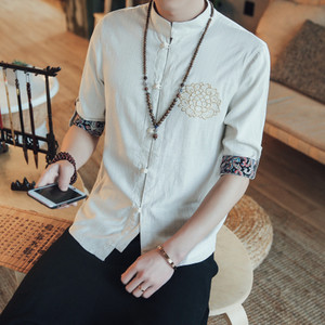 Cămașă modernă subțire pentru bărbați cu motive florale în diferite modele