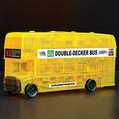 Τρισδιάστατο παζλ με 54 μέρη - ένα λεωφορείο σε δύο χρώματα