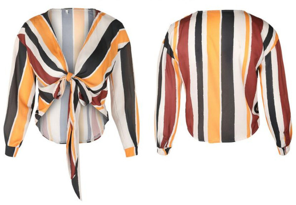 Cămașă NOUĂ de damă cu mâneci lungi și decolteu în V