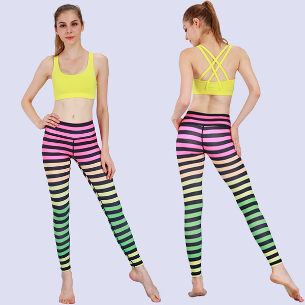 Дамски цветен раиран клин в няколко цвята