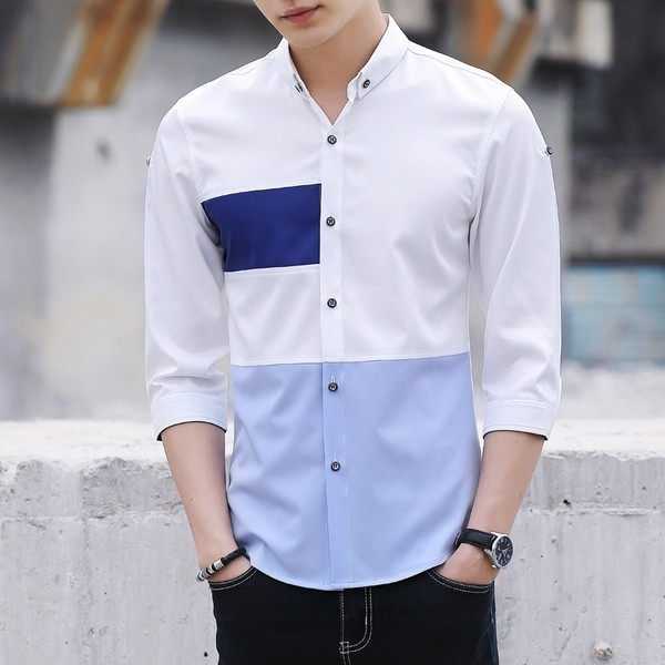 Cămașă bărbătească cu culori irizate în trei culori