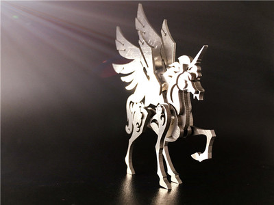 Малък 3D пъзел - еднорог