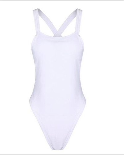 Μαύρο και άσπρο γυναικείο μαγιό πλήρους μήκους