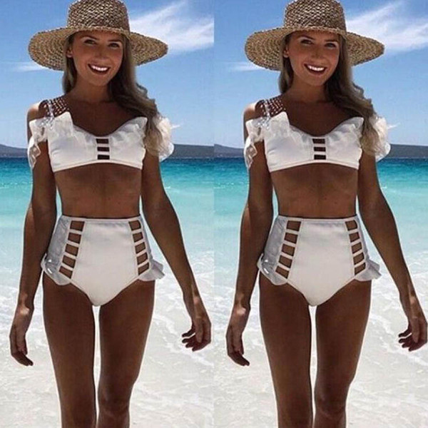 Costum de baie de damă model NOU în două părți - în trei culori