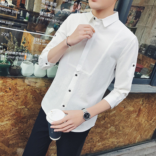 Cămașă modernă pentru bărbați, curată, în mai multe culori