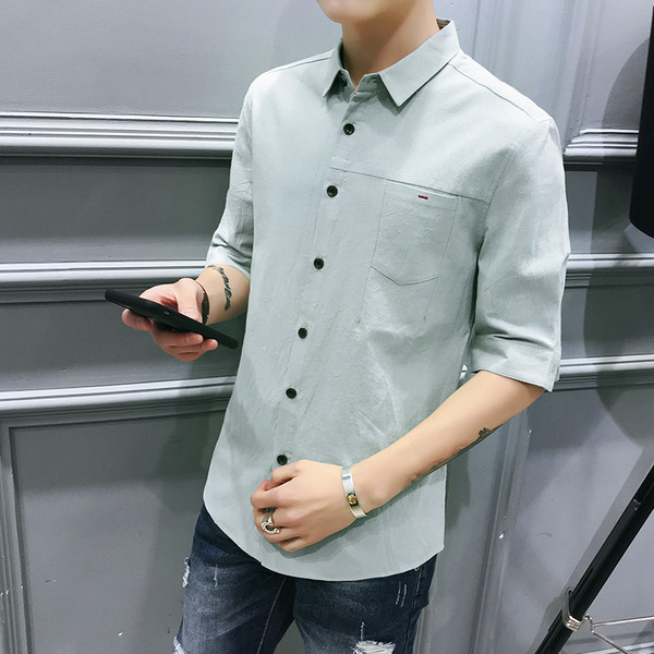 Cămașă modernă pentru bărbați, curată, în mai multe culori