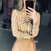 Κομψό γυναικείο πουκάμισο σε μακρύ μανίκι