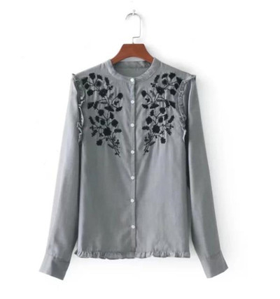 Cămașă elegantă de damă cu broderie