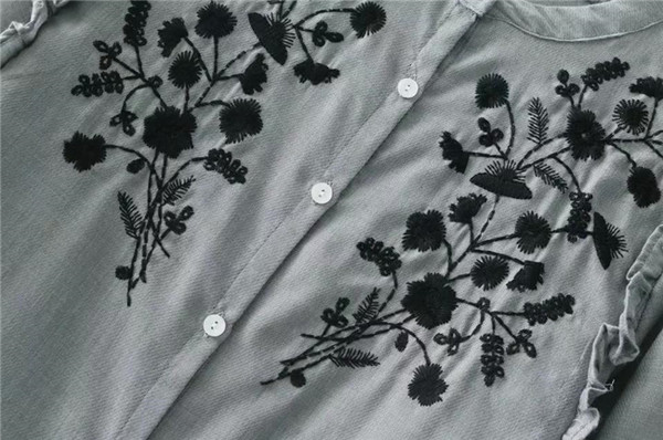 Cămașă elegantă de damă cu broderie