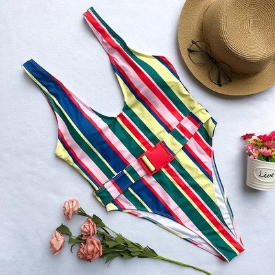 Costum de baie complet NOU în culori irizate în două modele