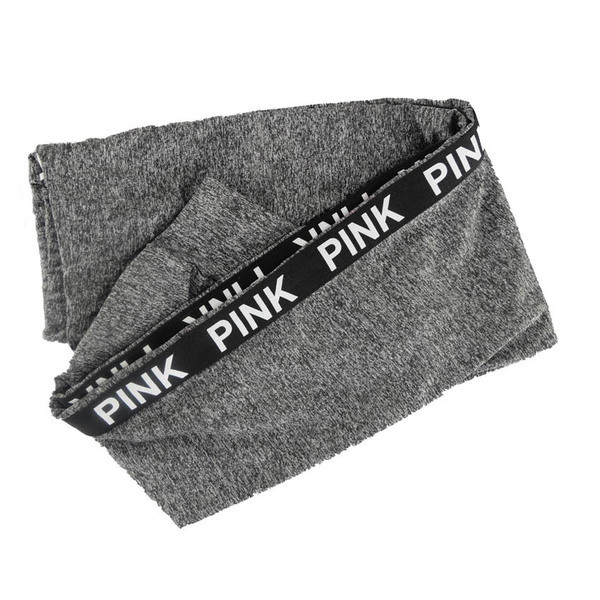 Jambiere sport de damă cu talie înaltă și inscripție