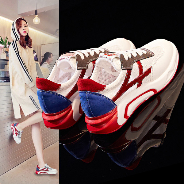 Tenisi moderni de vara de dama in doua culori