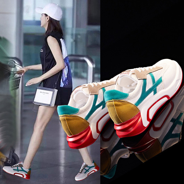 Tenisi moderni de vara de dama in doua culori