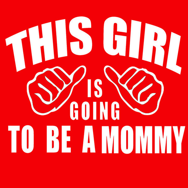 Tricou din bumbac cu maneci scurte pentru gravide cu inscriptie