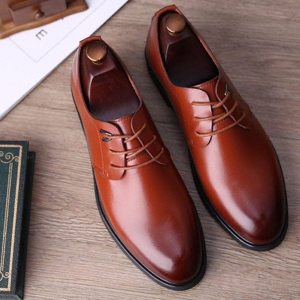 Pantofi eleganti pentru barbati in negru si maro