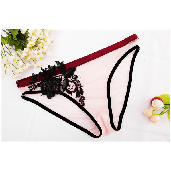 Lenjerie - sutien fără căptușeală cu închidere în față și dantelă cu decor floral