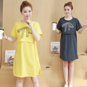 Rochie confortabila pentru gravide in doua culori