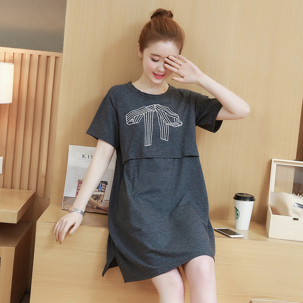 Rochie confortabila pentru gravide in doua culori