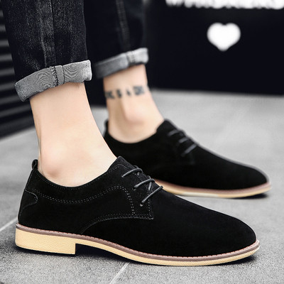 Pantofi formali de piele intoarsa pentru barbati in trei culori