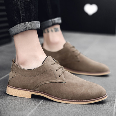 Pantofi formali de piele intoarsa pentru barbati in trei culori