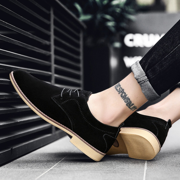 Pantofi formali de piele intoarsa pentru barbati in trei culori