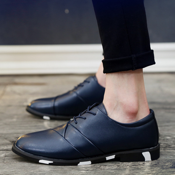 Pantofi moderni pentru barbati din piele ecologica in trei culori