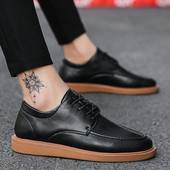 Pantofi barbatesti cu sireturi in doua culori