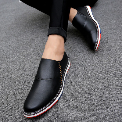 Pantofi barbatesti moderni cu decor colorat in doua modele