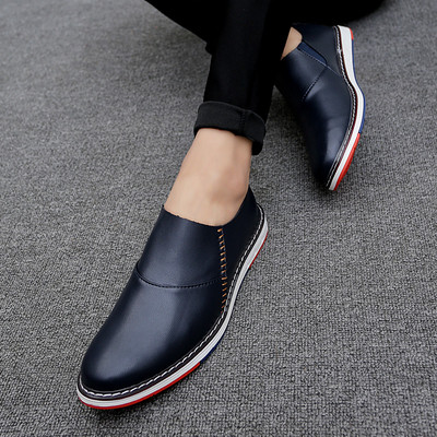 Pantofi barbatesti moderni cu decor colorat in doua modele