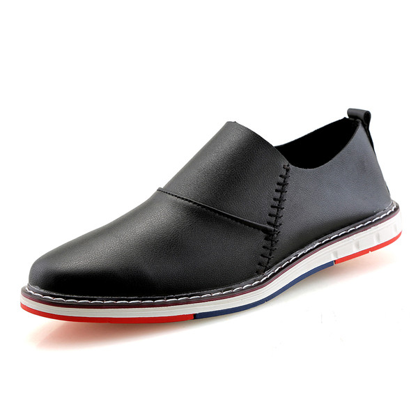 Pantofi barbatesti moderni cu decor colorat in doua modele