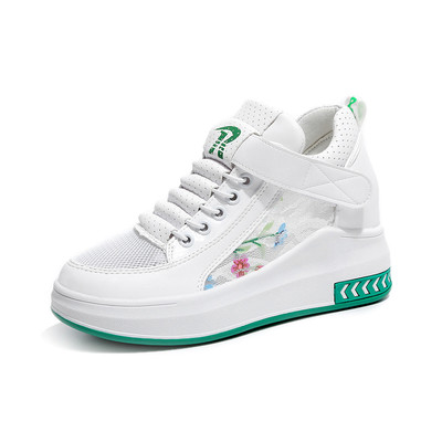 Adidasi moderni de dama cu platforma ascunsa si autocolante in mai multe culori