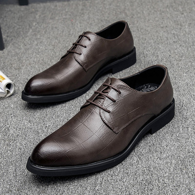 Pantofi barbatesti eleganti cu sireturi in patru culori