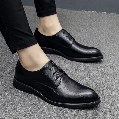 Pantofi barbatesti eleganti cu sireturi in patru culori