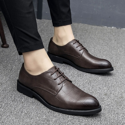 Pantofi barbatesti eleganti cu sireturi in patru culori