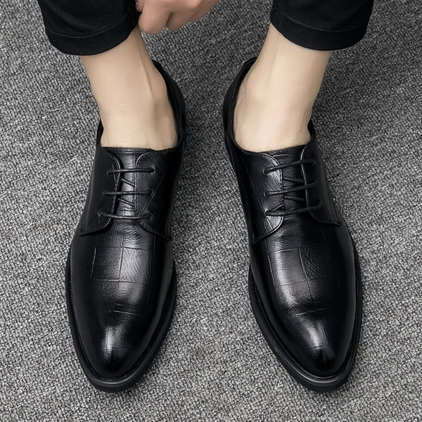 Pantofi barbatesti eleganti cu sireturi in patru culori